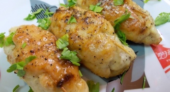 Куриные рулетики с грибами