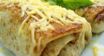 Блинчики с курицей и грибами